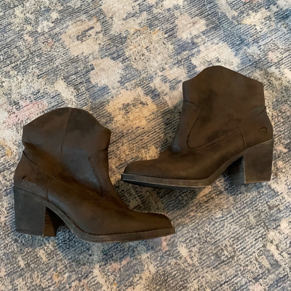 Ankle Cowboy Booties-Never worn!